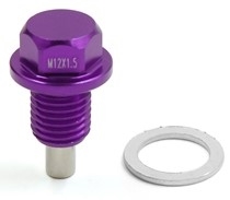 GOLD ANODIZED Magnetic Engine Oil/Transmission Drain Plug M12X1.25mm w