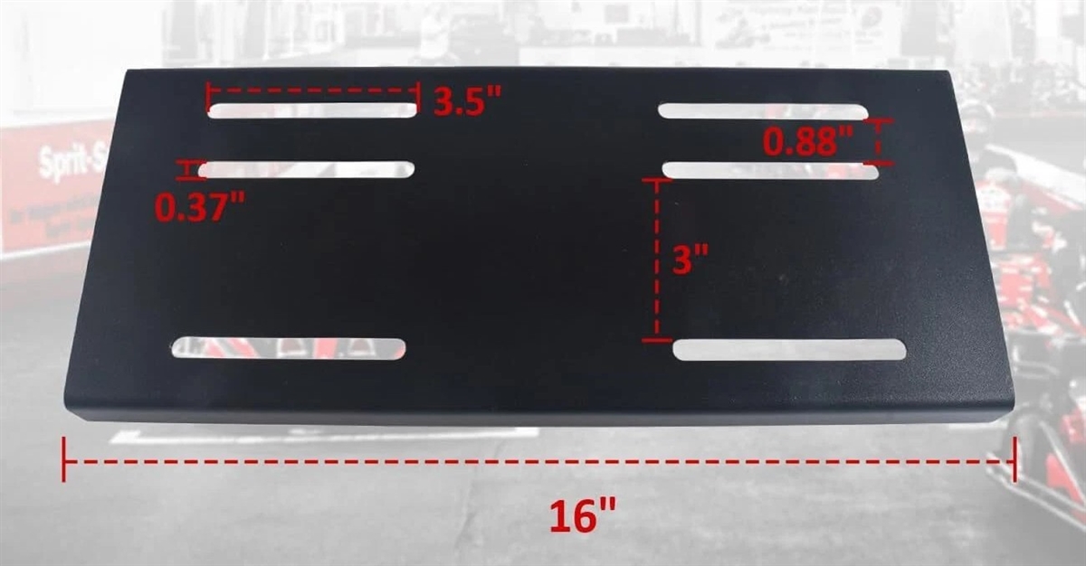 AZUSA Engine Mounting Plate 8-3/4'' x 7-3/4'' with Lips